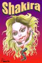 Cartoon: Shakira (small) by Romero tagged musica,dibujo,caricatura,baile,shakira,caricature,woman,art,portrait,dance