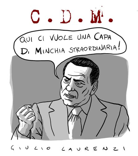 Cartoon: CDM (medium) by Giulio Laurenzi tagged cdm,berlusconi