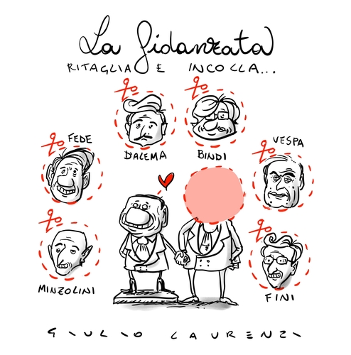 Cartoon: La fidanzata (medium) by Giulio Laurenzi tagged fidanzata