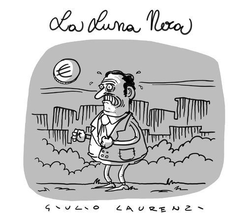 Cartoon: La Luna Nera (medium) by Giulio Laurenzi tagged luna,nera
