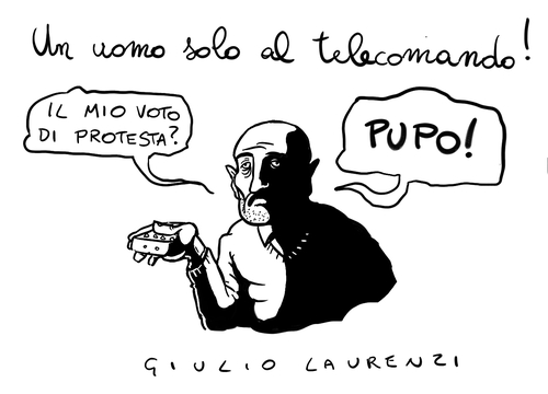Cartoon: Pupo (medium) by Giulio Laurenzi tagged pupo