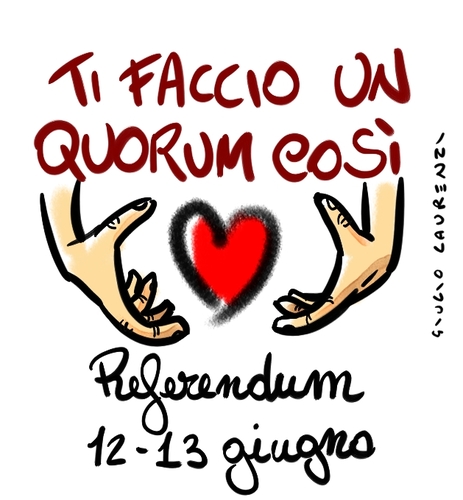 Cartoon: Quorum (medium) by Giulio Laurenzi tagged quorum