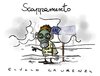 Cartoon: Scappamento (small) by Giulio Laurenzi tagged scappamento