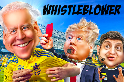 Cartoon: Whistleblower Ukraine Biden (medium) by Bart van Leeuwen tagged whistleblower,ukraine,joe,biden,trump,whistleblowergate,ukrainegate,zelensky