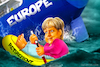 Cartoon: Merkel Leaving (small) by Bart van Leeuwen tagged angela,merkel,retirement,leaving,eu,europe,pension
