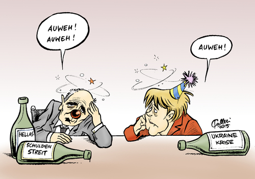 Cartoon: Aschermittwoch 2015 (medium) by Paolo Calleri tagged eu,deutschland,griechenland,ukraine,ostukraine,russland,bundesfinanzminister,wolfgang,schaeuble,bundeskanzlerin,angela,merkel,konflikt,krieg,schuldenkrise,schuldenschnitt,waffenruhe,finanzen,wirtschaft,fasnet,fasching,karneval,aschermittwoch,karikatur,cartoon,paolo,calleri,eu,deutschland,griechenland,ukraine,ostukraine,russland,bundesfinanzminister,wolfgang,schaeuble,bundeskanzlerin,angela,merkel,konflikt,krieg,schuldenkrise,schuldenschnitt,waffenruhe,finanzen,wirtschaft,fasnet,fasching,karneval,aschermittwoch,karikatur,cartoon,paolo,calleri