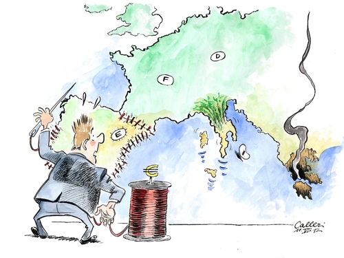 Cartoon: Wirtschaftsschrumpfung (medium) by Paolo Calleri tagged italien,eu,wirtschaft,privatkonsum,verbraucher,verschuldung,schuldenkrise,rezession,drittgrößte,volkswirtschaft,euroraum,hilfsantrag,spanien,banken,konjunktur,einbruch,italien,eu,wirtschaft,privatkonsum,verschuldung,schuldenkrise,rezession
