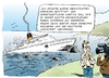 Cartoon: Am Kap der Hoffnungslosigkeit (small) by Paolo Calleri tagged bundespräsident wulff christian amt präsidentenamt glaubwürdigkeit aussitzen medienaffäre kreditaffäre