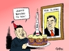 Cartoon: Geburtstagsüberraschung (small) by Paolo Calleri tagged nordkorea,korea,langstreckenrakete,start,kim,jong,un,staatsgründer,il,sung,feierlichkeiten,aufrüsten,aufrüstung,pjöngjang