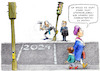 Cartoon: Guten Übergang ins Jahr 2024 (small) by Paolo Calleri tagged welt,deutschland,silvester,neujahr,2023,2024,ampel,koalition,politik,neuwahlen,populismus,cdu,merz,wirtschaft,arbeit,soziales,karikatur,cartoon,paolo,calleri