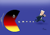 Cartoon: Pac-Man (small) by Paolo Calleri tagged deutschland,bundesregierung,bundesinnenminister,horst,seehofer,csu,parteivorsitzender,ruecktritt,populismus,asylstreit,groko,union,debatten,umfrage,mehrheit,karikatur,cartoon,paolo,calleri