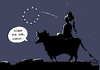 Cartoon: Schnuppe? (small) by Paolo Calleri tagged eu,griechenland,schuldenkrise,verhandlungen,finanzminister,hilfsgelder,abbruch,referendum,euro,eurozone,iwf,syriza,tsipras,varoufakis,wirtschaft,finanzen,arbeit,soziales,union,europa,fahne,staatspleite,grexit,zukunft,karikatur,cartoon,paolo,calleri