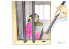 Cartoon: Suu Kyi teilweise begnadigt (small) by Paolo Calleri tagged myanmar,militaerjunta,regime,suu,kyi,haftstrafe,friedensnobelpreis,strafe,begnadigung,teilweise,karikatur,cartoon,paolo,calleri