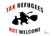 Cartoon: Tax Refugee (small) by Paolo Calleri tagged usa,praesident,donald,trump,zeitung,presse,new,york,times,steuern,steuerhinterziehung,karikatur,cartoon