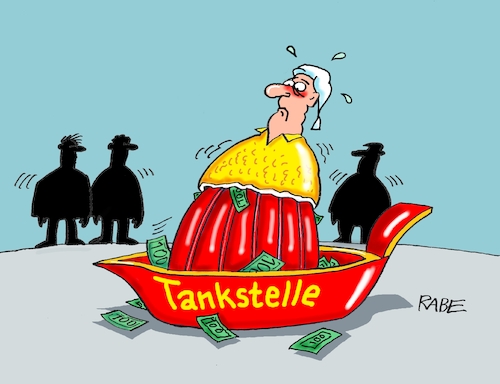 Cartoon: Ausgequetscht (medium) by RABE tagged merz,kanzler,koalition,union,spd,klingbeil,cartoon,karikatur,pressezeichnung,farbcartoon,tagescartoon,db,bahn,frühling,frühjahr,frühjahrsputz,ice,zug,blumenkasten,blumenkästen,michel,zitrone,zitronenpresse,tankstelle,autofahrer,spritpreise,preiserhöhung,willkür,wucher,merz,kanzler,koalition,union,spd,klingbeil,cartoon,karikatur,pressezeichnung,farbcartoon,tagescartoon,db,bahn,frühling,frühjahr,frühjahrsputz,ice,zug,blumenkasten,blumenkästen,michel,zitrone,zitronenpresse,tankstelle,autofahrer,spritpreise,preiserhöhung,willkür,wucher