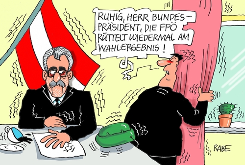 Cartoon: Bellen (medium) by RABE tagged wahlurne,rütteln,tagescartoon,farbcartoon,pressezeichnung,karikatur,cartoon,böhme,ralf,rabe,anfechtung,wahlergebnis,fpö,bellen,der,van,österreich,wien,wien,österreich,van,der,bellen,fpö,wahlergebnis,anfechtung,rabe,ralf,böhme,cartoon,karikatur,pressezeichnung,farbcartoon,tagescartoon,rütteln,wahlurne