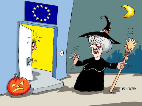 Cartoon: Brexit Schreck (medium) by RABE tagged brexit,eu,insel,may,britten,austritt,rabe,ralf,böhme,cartoon,karikatur,pressezeichnung,farbcartoon,tagescartoon,bauhaus,baukasten,bauklötzer,plan,referendum,februar,irre,irrsinn,verlängerung,oktober,tusk,hexe,süßes,saures,halloween,kürbis,besen,brexit,eu,insel,may,britten,austritt,rabe,ralf,böhme,cartoon,karikatur,pressezeichnung,farbcartoon,tagescartoon,bauhaus,baukasten,bauklötzer,plan,referendum,februar,irre,irrsinn,verlängerung,oktober,tusk,hexe,süßes,saures,halloween,kürbis,besen