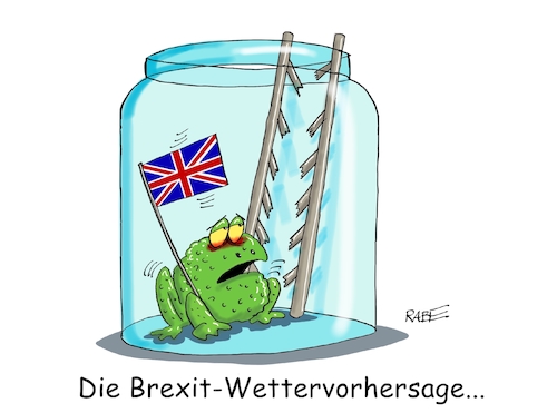 Cartoon: Das Brexitwetter (medium) by RABE tagged brexit,eu,insel,may,britten,austritt,rabe,ralf,böhme,cartoon,karikatur,pressezeichnung,farbcartoon,tagescartoon,bauhaus,baukasten,bauklötzer,plan,referendum,februar,irre,irrsinn,frosch,wetter,wetterfrosch,wettervorhersage,leiter,einweckglas,sprossen,brexit,eu,insel,may,britten,austritt,rabe,ralf,böhme,cartoon,karikatur,pressezeichnung,farbcartoon,tagescartoon,bauhaus,baukasten,bauklötzer,plan,referendum,februar,irre,irrsinn,frosch,wetter,wetterfrosch,wettervorhersage,leiter,einweckglas,sprossen