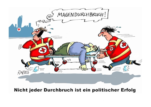 Cartoon: Durchbruch (medium) by RABE tagged ampel,ampelregierung,rot,grün,gelb,fdp,spd,grüne,rabe,ralf,böhme,cartoon,karikatur,pressezeichnung,farbcartoon,tagescartoon,inflation,einkommen,rente,rentenpaket,bruch,streit,neuwahlen,wahlkampf,durchbruch,einigung,abkommen,frieden,magen,magendurchbruch,notarzt,retter,trage,patient,notaufnahme,lebensgefahr,rettung,ampel,ampelregierung,rot,grün,gelb,fdp,spd,grüne,rabe,ralf,böhme,cartoon,karikatur,pressezeichnung,farbcartoon,tagescartoon,inflation,einkommen,rente,rentenpaket,bruch,streit,neuwahlen,wahlkampf,durchbruch,einigung,abkommen,frieden,magen,magendurchbruch,notarzt,retter,trage,patient,notaufnahme,lebensgefahr,rettung