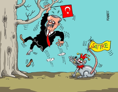 Cartoon: Erdogan Satire (medium) by RABE tagged erdogan,türkei,ankara,außenministerium,botschafter,satire,ndr,politsatire,staatschef,rabe,ralf,böhme,cartoon,karikatur,pressezeichnung,farbcartoon,tagescartoon,maus,baum,menschenrechte,narrenkappe,angst,erdogan,türkei,ankara,außenministerium,botschafter,satire,ndr,politsatire,staatschef,rabe,ralf,böhme,cartoon,karikatur,pressezeichnung,farbcartoon,tagescartoon,maus,baum,menschenrechte,narrenkappe,angst