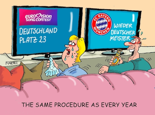 Cartoon: ESC (medium) by RABE tagged merz,kanzler,koalition,union,spd,klingbeil,cartoon,karikatur,pressezeichnung,farbcartoon,tagescartoon,db,bahn,frühling,frühjahr,frühjahrsputz,ice,zug,blumenkasten,blumenkästen,esc,songcontest,merz,kanzler,koalition,union,spd,klingbeil,cartoon,karikatur,pressezeichnung,farbcartoon,tagescartoon,db,bahn,frühling,frühjahr,frühjahrsputz,ice,zug,blumenkasten,blumenkästen,esc,songcontest