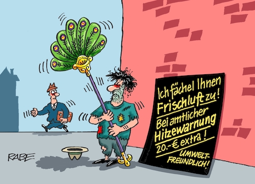 Cartoon: Fächelei neu (medium) by RABE tagged klimawandel,hitze,hitzewelle,trockenheit,temperaturanstieg,rabe,ralf,böhme,cartoon,karikatur,pressezeichnung,farbcartoon,tagescartoon,servic,telefon,servicetelefon,dwd,hochstufung,ratingagentur,hitzewarnung,fächer,fächelei,wind,abkühlung,klimawandel,hitze,hitzewelle,trockenheit,temperaturanstieg,rabe,ralf,böhme,cartoon,karikatur,pressezeichnung,farbcartoon,tagescartoon,servic,telefon,servicetelefon,dwd,hochstufung,ratingagentur,hitzewarnung,fächer,fächelei,wind,abkühlung
