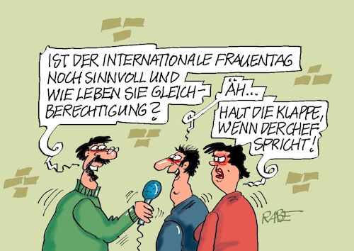 Cartoon: Frauentag (medium) by RABE tagged merz,kanzler,koalition,union,spd,klingbeil,cartoon,karikatur,pressezeichnung,farbcartoon,tagescartoon,bürokratie,verwaltung,beamte,modernisierung,monster,drachen,schwert,holzschwert,nägel,säge,frau,frauentag,international,frauenrecht,gleichberechtigung,chef,gleichstellung,merz,kanzler,koalition,union,spd,klingbeil,cartoon,karikatur,pressezeichnung,farbcartoon,tagescartoon,bürokratie,verwaltung,beamte,modernisierung,monster,drachen,schwert,holzschwert,nägel,säge,frau,frauentag,international,frauenrecht,gleichberechtigung,chef,gleichstellung