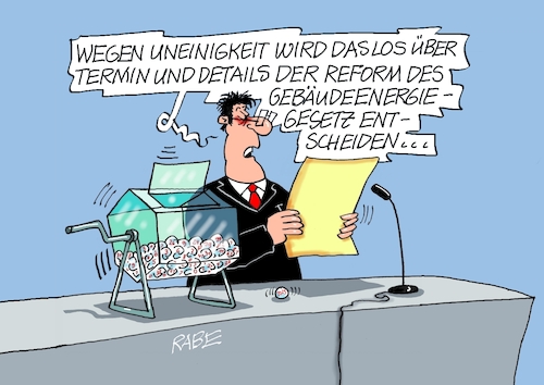 Cartoon: Gebäudeenergiegesetz (medium) by RABE tagged merz,union,kanzler,fritze,koalition,spd,klingbeil,bundesregierung,rabe,ralf,böhme,cartoon,karikatur,pressezeichnung,farbcartoon,tagescartoon,trump,putin,krisen,tv,nachrichten,waschmaschine,gebäudeenergiegesetz,reiche,wirtschaftsministerin,reform,detail,uneinigkeit,groko,streit,los,tombola,lostrommel,merz,union,kanzler,fritze,koalition,spd,klingbeil,bundesregierung,rabe,ralf,böhme,cartoon,karikatur,pressezeichnung,farbcartoon,tagescartoon,trump,putin,krisen,tv,nachrichten,waschmaschine,gebäudeenergiegesetz,reiche,wirtschaftsministerin,reform,detail,uneinigkeit,groko,streit,los,tombola,lostrommel