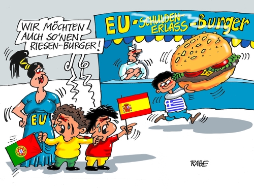 Cartoon: Griechenburger (medium) by RABE tagged griechenland,athen,austritt,eurozone,linksbündnis,rabe,ralf,böhme,cartoon,karikatur,pressezeichnung,farbcartoon,tagescartoon,syriza,tsipras,ezb,brüssel,schuldenschnitt,hamburger,burger,burgerking,schulden,schuldenerlass,spanien,portugal,griechenland,athen,austritt,eurozone,linksbündnis,rabe,ralf,böhme,cartoon,karikatur,pressezeichnung,farbcartoon,tagescartoon,syriza,tsipras,ezb,brüssel,schuldenschnitt,hamburger,burger,burgerking,schulden,schuldenerlass,spanien,portugal