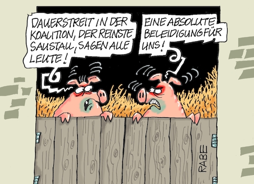 Cartoon: Koalitionssaustall (medium) by RABE tagged merz,kanzler,koalition,union,spd,klingbeil,cartoon,karikatur,pressezeichnung,farbcartoon,tagescartoon,db,bahn,frühling,frühjahr,frühjahrsputz,ice,zug,blumenkasten,blumenkästen,groko,koalitionsstreit,reformstreit,reform,haushalt,schwein,sau,saustall,differenzen,tankrabatt,merz,kanzler,koalition,union,spd,klingbeil,cartoon,karikatur,pressezeichnung,farbcartoon,tagescartoon,db,bahn,frühling,frühjahr,frühjahrsputz,ice,zug,blumenkasten,blumenkästen,groko,koalitionsstreit,reformstreit,reform,haushalt,schwein,sau,saustall,differenzen,tankrabatt