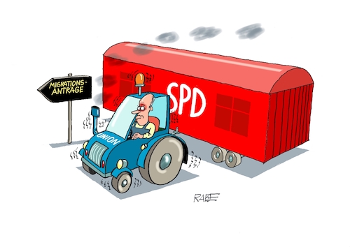 Cartoon: Migrationspläne (medium) by RABE tagged ampel,ampelregierung,rot,grün,gelb,fdp,spd,grüne,rabe,ralf,böhme,cartoon,karikatur,pressezeichnung,farbcartoon,tagescartoon,inflation,einkommen,rente,rentenpaket,bruch,streit,neuwahlen,wahlkampf,kanzlerkandidat,friedrich,merz,union,brandmauer,afd,rechts,migration,migrationspläne,ampel,ampelregierung,rot,grün,gelb,fdp,spd,grüne,rabe,ralf,böhme,cartoon,karikatur,pressezeichnung,farbcartoon,tagescartoon,inflation,einkommen,rente,rentenpaket,bruch,streit,neuwahlen,wahlkampf,kanzlerkandidat,friedrich,merz,union,brandmauer,afd,rechts,migration,migrationspläne