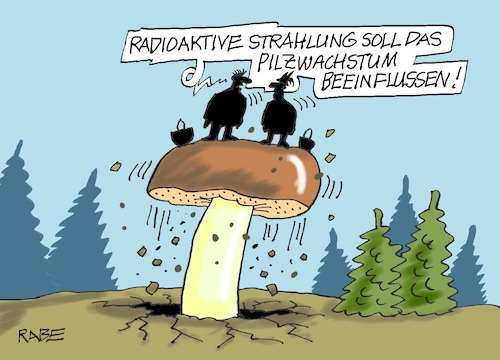 Cartoon: Pilzwachstum (medium) by RABE tagged pilz,pilze,pilzzeit,pilzsucher,riesenpilz,steinpilz,pilzwachstum,wald,rabe,ralf,böhme,cartoon,karikatur,pressezeichnung,farbcartoon,tagescartoon,atommüll,fässer,radioaktivität,strahlung,endlager,atommüllendlager,pilz,pilze,pilzzeit,pilzsucher,riesenpilz,steinpilz,pilzwachstum,wald,rabe,ralf,böhme,cartoon,karikatur,pressezeichnung,farbcartoon,tagescartoon,atommüll,fässer,radioaktivität,strahlung,endlager,atommüllendlager