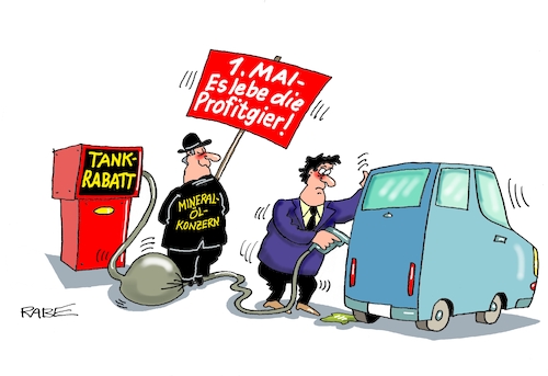 Cartoon: Profitgier (medium) by RABE tagged merz,kanzler,koalition,union,spd,klingbeil,cartoon,karikatur,pressezeichnung,farbcartoon,tagescartoon,db,bahn,frühling,frühjahr,frühjahrsputz,ice,zug,blumenkasten,blumenkästen,rabatt,tankrabatt,ölmultis,ölkonzerne,rohöl,tankstelle,zapfsäule,zapfbistole,schlauch,autofahrer,irankrieg,blockade,pkw,schild,transparent,merz,kanzler,koalition,union,spd,klingbeil,cartoon,karikatur,pressezeichnung,farbcartoon,tagescartoon,db,bahn,frühling,frühjahr,frühjahrsputz,ice,zug,blumenkasten,blumenkästen,rabatt,tankrabatt,ölmultis,ölkonzerne,rohöl,tankstelle,zapfsäule,zapfbistole,schlauch,autofahrer,irankrieg,blockade,pkw,schild,transparent