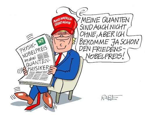 Cartoon: Quantentheoretiker (medium) by RABE tagged trump,kanada,gipfel,gipfeltreffen,staatschefs,rabe,ralf,böhme,cartoon,karikatur,pressezeichnung,farbcartoon,tagescartoon,gespenst,geist,angst,donald,usa,nato,natoaustritt,schild,frieden,nobel,nobelpreis,friedensnobelpreis,physik,physiker,physiknobelpreis,schuhe,quanten,preis,preisverleihung,trump,kanada,gipfel,gipfeltreffen,staatschefs,rabe,ralf,böhme,cartoon,karikatur,pressezeichnung,farbcartoon,tagescartoon,gespenst,geist,angst,donald,usa,nato,natoaustritt,schild,frieden,nobel,nobelpreis,friedensnobelpreis,physik,physiker,physiknobelpreis,schuhe,quanten,preis,preisverleihung