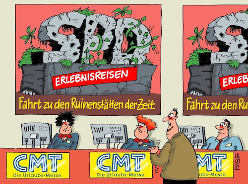 Cartoon: Ruinen der Zeit (medium) by RABE tagged nahles,spd,sozialdemokraten,groko,umfragetief,scholz,rabe,ralf,böhme,cartoon,karikatur,pressezeichnung,farbcartoon,tagescartoon,ruine,erlebnisreisen,urlauber,tourismus,tourismusmesse,nahles,spd,sozialdemokraten,groko,umfragetief,scholz,rabe,ralf,böhme,cartoon,karikatur,pressezeichnung,farbcartoon,tagescartoon,ruine,erlebnisreisen,urlauber,tourismus,tourismusmesse