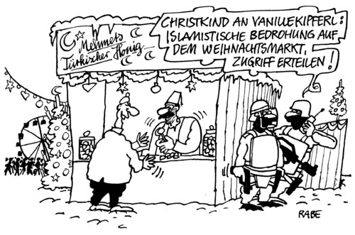 Cartoon: Schwarzweiß (medium) by RABE tagged türkischer,honig
