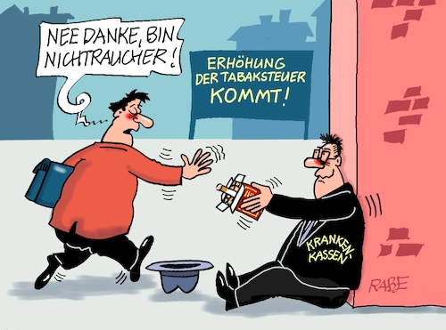 Cartoon: Tabaksteuer (medium) by RABE tagged merz,kanzler,koalition,union,spd,klingbeil,cartoon,karikatur,pressezeichnung,farbcartoon,tagescartoon,bürokratie,verwaltung,beamte,modernisierung,monster,drachen,schwert,holzschwert,nägel,säge,regierung,steuer,steuererhöhung,tabak,tabaksteuer,zigarette,pfeife,bettler,kasse,krankenkasse,barmer,aok,merz,kanzler,koalition,union,spd,klingbeil,cartoon,karikatur,pressezeichnung,farbcartoon,tagescartoon,bürokratie,verwaltung,beamte,modernisierung,monster,drachen,schwert,holzschwert,nägel,säge,regierung,steuer,steuererhöhung,tabak,tabaksteuer,zigarette,pfeife,bettler,kasse,krankenkasse,barmer,aok
