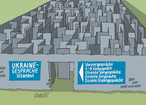 Cartoon: Treffen Istanbul (medium) by RABE tagged trrump,donald,präsident,usa,zoll,strafzoll,cartoon,karikatur,rabe,ralf,böhme,pressezeichnung,farbcartoon,tagescartoon,vatikan,büro,papst,franziskus,tod,sekretär,konklave,selbsternennung,kirche,bischof,putin,selenskyi,erdogan,istanbul,türkei,ukrainetreffen,friedensgipfel,irrgarten,vorgespräche,direktgespräche,trrump,donald,präsident,usa,zoll,strafzoll,cartoon,karikatur,rabe,ralf,böhme,pressezeichnung,farbcartoon,tagescartoon,vatikan,büro,papst,franziskus,tod,sekretär,konklave,selbsternennung,kirche,bischof,putin,selenskyi,erdogan,istanbul,türkei,ukrainetreffen,friedensgipfel,irrgarten,vorgespräche,direktgespräche