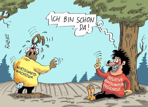 Cartoon: Wachstumsprognose (medium) by RABE tagged merz,kanzler,koalition,union,spd,klingbeil,cartoon,karikatur,pressezeichnung,farbcartoon,tagescartoon,db,bahn,frühling,frühjahr,frühjahrsputz,ice,zug,blumenkasten,blumenkästen,esc,songcontest,wirtschaftswachsum,wachtumsprognose,konjunktur,konjunkturprognose,aufschwung,rezession,wettlauf,hase,igel,märchen,gebrüder,grimm,merz,kanzler,koalition,union,spd,klingbeil,cartoon,karikatur,pressezeichnung,farbcartoon,tagescartoon,db,bahn,frühling,frühjahr,frühjahrsputz,ice,zug,blumenkasten,blumenkästen,esc,songcontest,wirtschaftswachsum,wachtumsprognose,konjunktur,konjunkturprognose,aufschwung,rezession,wettlauf,hase,igel,märchen,gebrüder,grimm