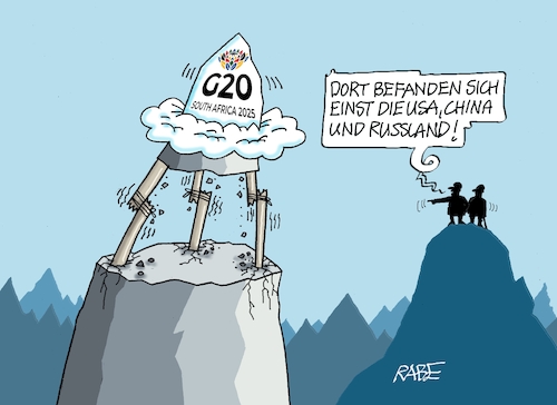 Cartoon: Wackeliger Gipfel (medium) by RABE tagged merz,union,kanzler,fritze,koalition,spd,klingbeil,bundesregierung,rabe,ralf,böhme,cartoon,karikatur,pressezeichnung,farbcartoon,tagescartoon,trump,putin,krisen,tv,nachrichten,waschmaschine,gipfel,gipfeltreffen,zwanzig,südafrika,staatschefs,usa,russland,china,afrika,stütze,absturzgefahr,wackelkandidat,merz,union,kanzler,fritze,koalition,spd,klingbeil,bundesregierung,rabe,ralf,böhme,cartoon,karikatur,pressezeichnung,farbcartoon,tagescartoon,trump,putin,krisen,tv,nachrichten,waschmaschine,gipfel,gipfeltreffen,zwanzig,südafrika,staatschefs,usa,russland,china,afrika,stütze,absturzgefahr,wackelkandidat