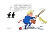 Cartoon: Donalds Steckenpferd (small) by RABE tagged trrump,donald,präsident,usa,zoll,strafzoll,cartoon,karikatur,rabe,ralf,böhme,pressezeichnung,farbcartoon,tagescartoon,vatikan,büro,papst,franziskus,tod,sekretär,konklave,selbsternennung,kirche,bischof,steckenpferd,pony,spielzeug,reiter,galopp,eu,handelskrieg