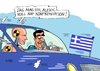 Cartoon: Dummi (small) by RABE tagged griechenland,alexis,tsipras,staatspleite,eu,eurozone,schäuble,troika,ezb,rabe,ralf,böhme,cartoon,karikatur,pressezeichnung,farbcartoon,auto,chrash,konfrontation,chrashtest,dummis