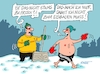 Cartoon: Eisbader (small) by RABE tagged merz,kanzler,koalition,union,spd,klingbeil,cartoon,karikatur,pressezeichnung,farbcartoon,tagescartoon,weihnachten,silvester,neujahr,jahresbeginn,start,rettung,rettungsring,michel,ertrinken,winter,eis,schnee,kälte,bad,badehose,eisbaden