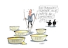 Cartoon: Fettnapf (small) by RABE tagged merz,union,kanzler,fritze,koalition,spd,klingbeil,bundesregierung,rabe,ralf,böhme,cartoon,karikatur,pressezeichnung,farbcartoon,tagescartoon,fett,fettnapf,drecksarbeit,stelzen,training