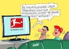 Cartoon: Gewaltige Bundesliga (small) by RABE tagged ampel,ampelregierung,rot,grün,gelb,fdp,spd,grüne,rabe,ralf,böhme,cartoon,karikatur,pressezeichnung,farbcartoon,tagescartoon,inflation,einkommen,rente,rentenpaket,bruch,streit,neuwahlen,fußball,fußballer,tv,bundesliga,übertragung,prädikat,jugendliche,gefahr,hooligans,polizei,polizeieinsatz,kosten