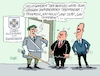 Cartoon: Hallo und auf Wiedersehen (small) by RABE tagged merz,groko,spd,union,posten,postenvergabe,rabe,ralf,böhme,cartoon,karikatur,pressezeichnung,farbcartoon,tagescartoon,schaufenster,deko,umbau,laden,ladenhüter,regierungsbildung,zapfenstreich,bundeswehr,musikkorps,wunschmusik,pop,rock,klassik,beatles,hello,goodbye
