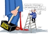 Cartoon: Hammerzoll (small) by RABE tagged trump,kanada,gipfel,gipfeltreffen,staatschefs,rabe,ralf,böhme,cartoon,karikatur,pressezeichnung,farbcartoon,tagescartoon,gespenst,geist,angst,donald,usa,strafe,strafzoll,handelskrieg,strafzölle,hammer,zollhammer,eu,europa,gegenmaßnahme,leiter,augenhöhe