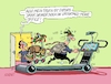 Cartoon: Homeoffice nochmal (small) by RABE tagged vatertag,männertag,himmelfahrt,bollerwagen,familientag,rabe,ralf,böhme,cartoon,karikatur,pressezeichnung,farbcartoon,tagescartoon,laufband,homeoffice,feiertag,wandertag