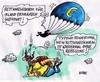 Cartoon: Irland Rettungsschirm (small) by RABE tagged reißleine,ohne