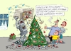 Cartoon: KI (small) by RABE tagged corona,impfstoff,england,großbritannien,insel,impfstart,bauchladen,boris,johnson,impfzentrum,eu,brexit,weihnachten,weihnachtsbaum,glaskugeln,weihnachtsbaumschmuck,roboter,ki,bescherung,coronaregeln